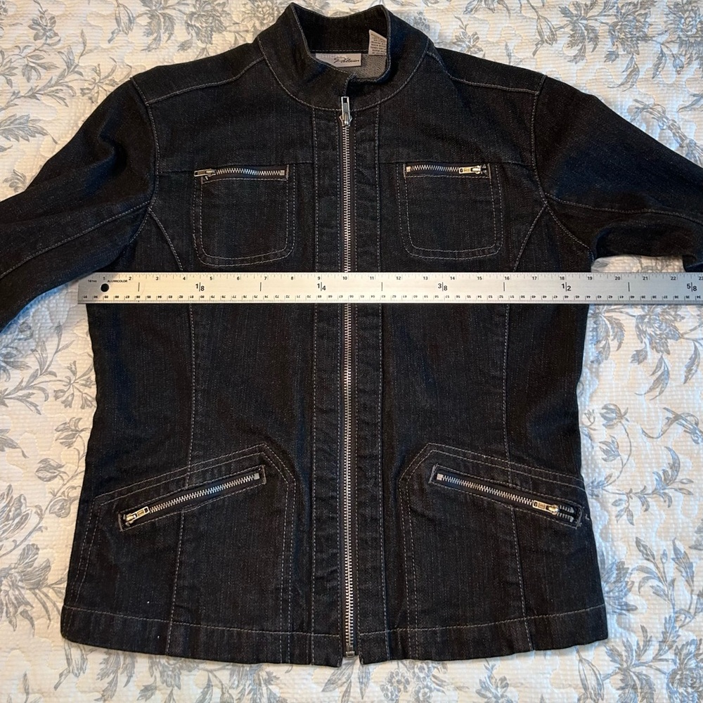 Women’s Black Denim Jean Jacket - Picture 10 of 12